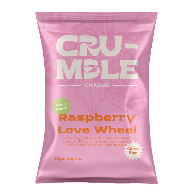 CRUMBLE CHARMS - Raspberry Love Wheel 60g | 8 Pack - CRUMBLE CHARMS - 1 - Diet & Fitness - ThePharmacy