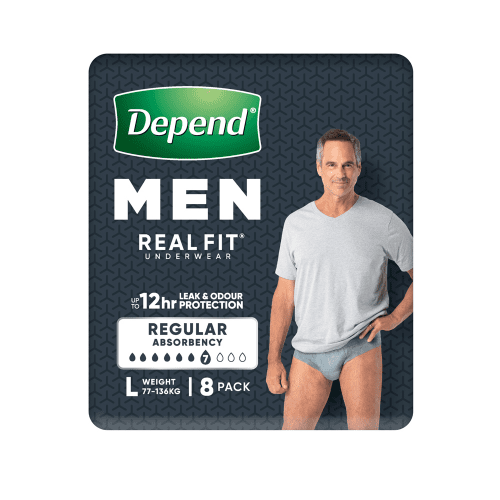 DEPEND - Real Fit Underwear for Men | 8 Pack x4 (32 Pack) - 2 SIZES - DEPEND - 2 - Health - ThePharmacy