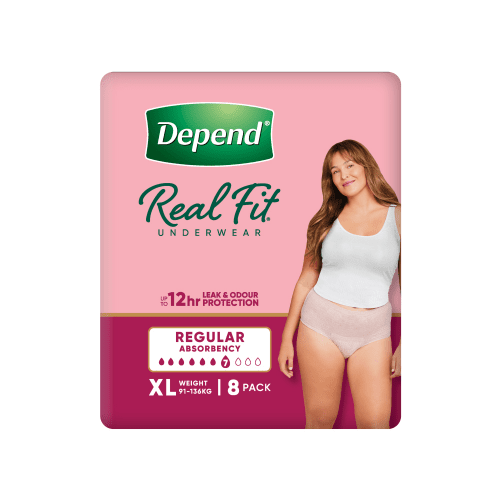 DEPEND - Real Fit Underwear for Women | 8 Pack x4 (32 Pack) - 3 SIZES - DEPEND - 3 - Health - ThePharmacy