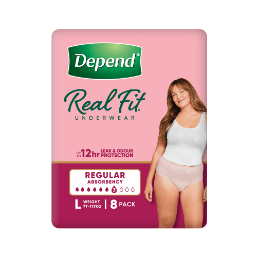 DEPEND - Real Fit Underwear for Women | 8 Pack x4 (32 Pack) - 3 SIZES - DEPEND - 2 - Health - ThePharmacy