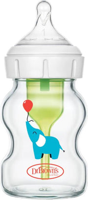 Dr Brown’s Options+ GLASS Wide Neck 150mL Baby Bottle (with Level 1 Teat) - Dr Brown's - 1 - Baby & Kids - ThePharmacy