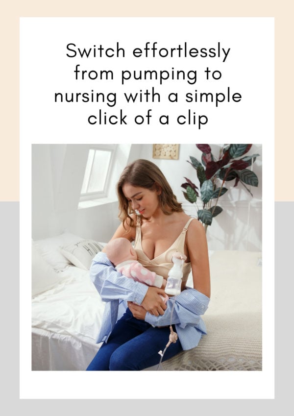 Eonian Care Hands - Free Pumping & Nursing Bra - Beige - Large - Eonian Care - 8 - Baby & Kids - ThePharmacy