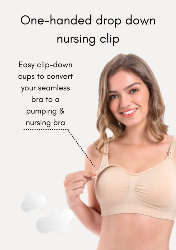 Eonian Care Hands - Free Pumping & Nursing Bra - Grey - Large - Eonian Care - 4 - Baby & Kids - ThePharmacy