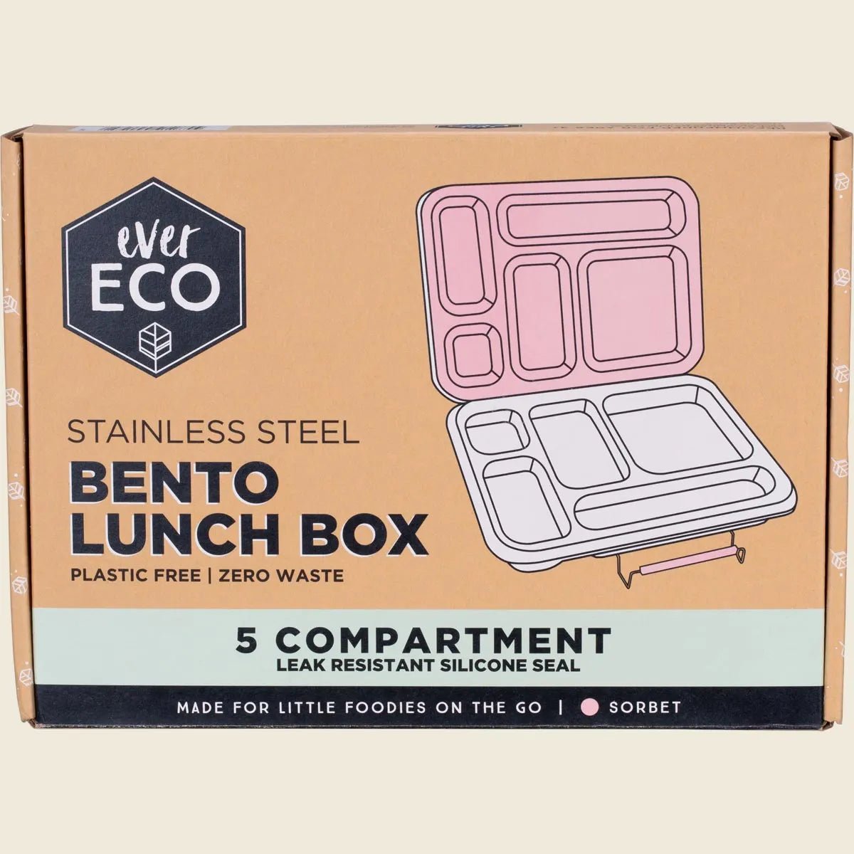 Ever Eco Stainless Steel 5 Compartment Bento Lunch Box - Ever ECO - 3 - Baby & Kids - ThePharmacy