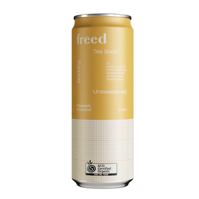 FREED BEVERAGES - Organic Sparkling Tea Soda 12x330mL - 4 OPTIONS - FREED BEVERAGES - 2 - Diet & Fitness - ThePharmacy