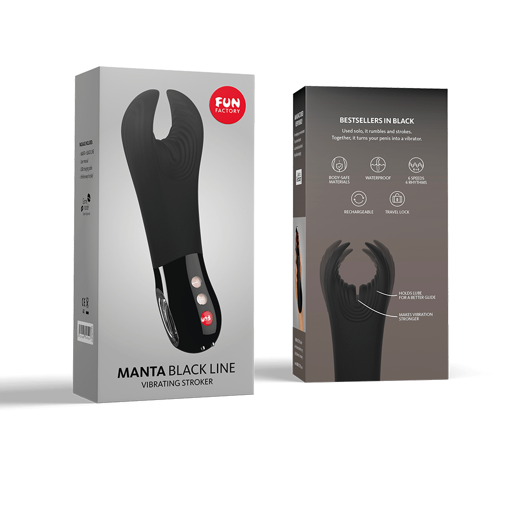 Manta Black - Fun Factory Sexual Health Toy for Pleasure