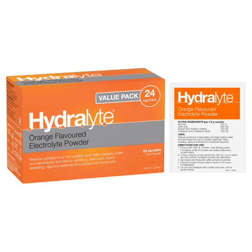 HYDRALYTE - Electrolyte Powder Value 24 Pack - Orange Flavour - Hydralyte - 2 - Health - ThePharmacy
