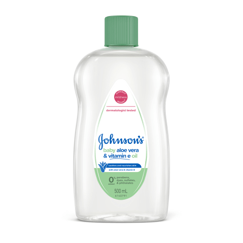 JOHNSON'S - Baby Aloe Vera & Vitamin E Oil | 500mL - JOHNSON'S - 1 - Baby & Kids - ThePharmacy