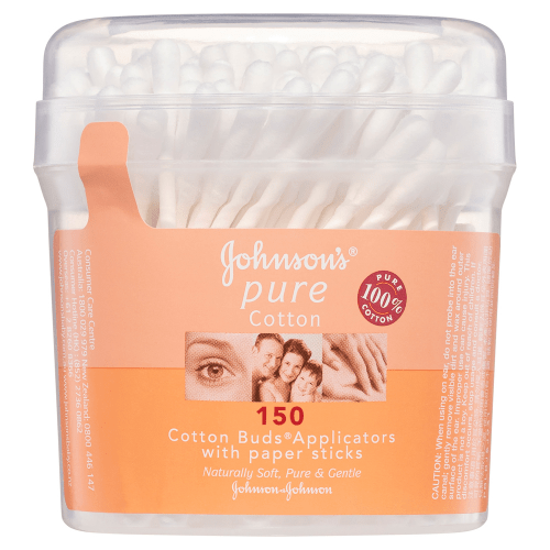 JOHNSON'S - Pure Cotton Buds Applicators with Paper Sticks | 150 Pack - JOHNSON'S - 1 - Beauty & Essentials - ThePharmacy