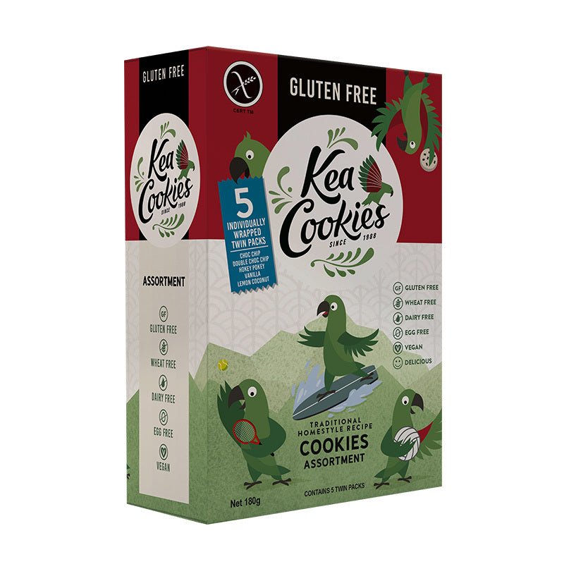KEA COOKIES - Gluten Free - Assorted Twin Packs 180g | 6 Pack - KEA COOKIES - 1 - Diet & Fitness - ThePharmacy