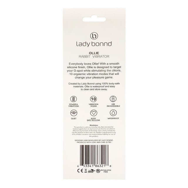 Lady Bonnd Ollie Rabbit Vibrator - Lady Bonnd - 7 - Sexual Health - ThePharmacy