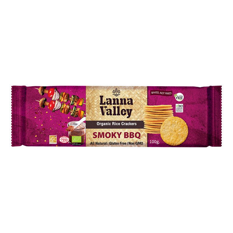 LANNA VALLEY - Organic Rice Crackers 100g - 4 OPTIONS - LANNA VALLEY - 4 - Diet & Fitness - ThePharmacy