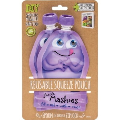 Little Mashies Reusable Food Pouches 10pk (Mixed Colours) - Little Mashies - 4 - Baby & Kids - ThePharmacy