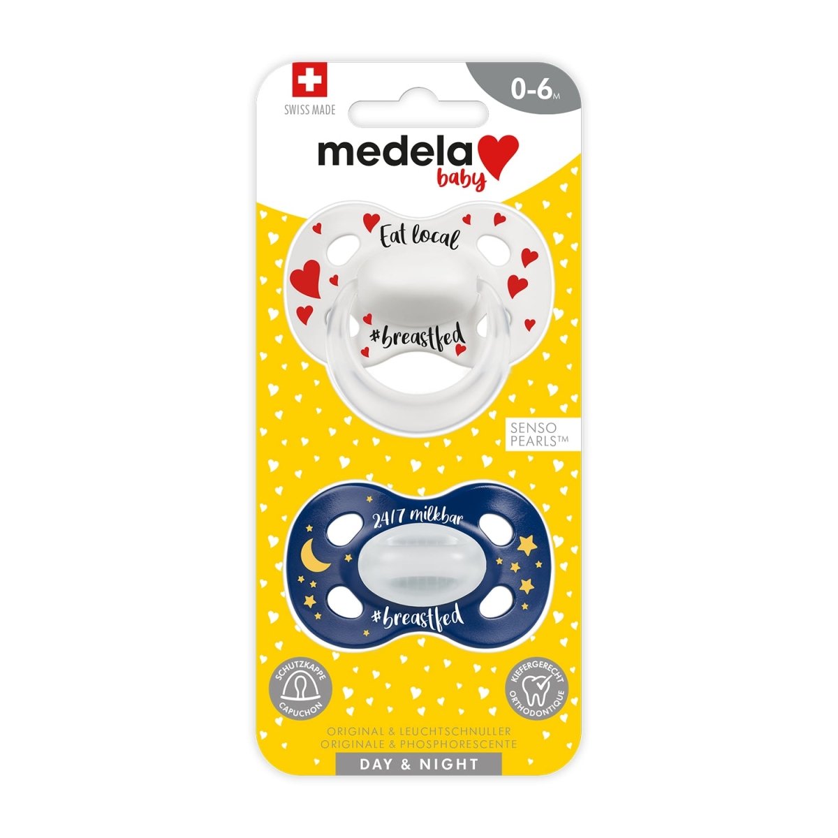 MEDELA - Silicone Soother CLASSIC Day & Night Duo - 18+ Months - ThePharmacy