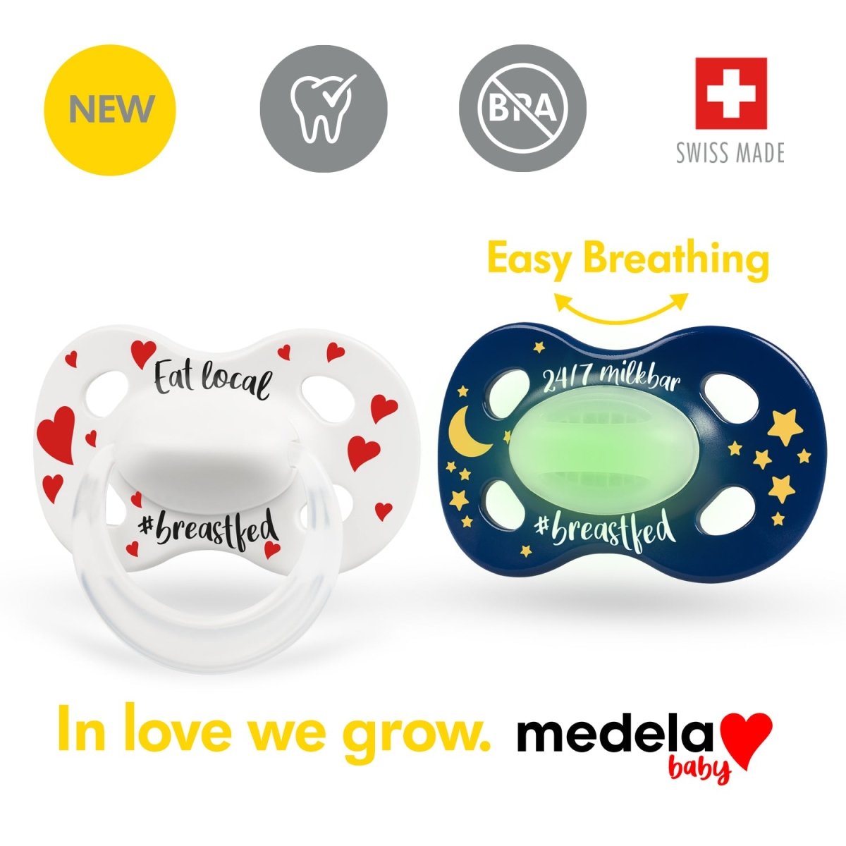 MEDELA - Silicone Soother CLASSIC Day & Night Duo - 6 - 18 Months - Medela - 1 - Baby & Kids - ThePharmacy