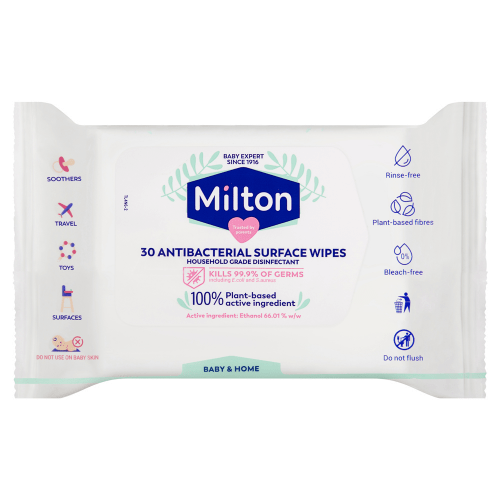 MILTON - Anti - Bacterial Wipes | 30 Pack x7 (210 Wipes) - Milton - 1 - Baby & Kids - ThePharmacy
