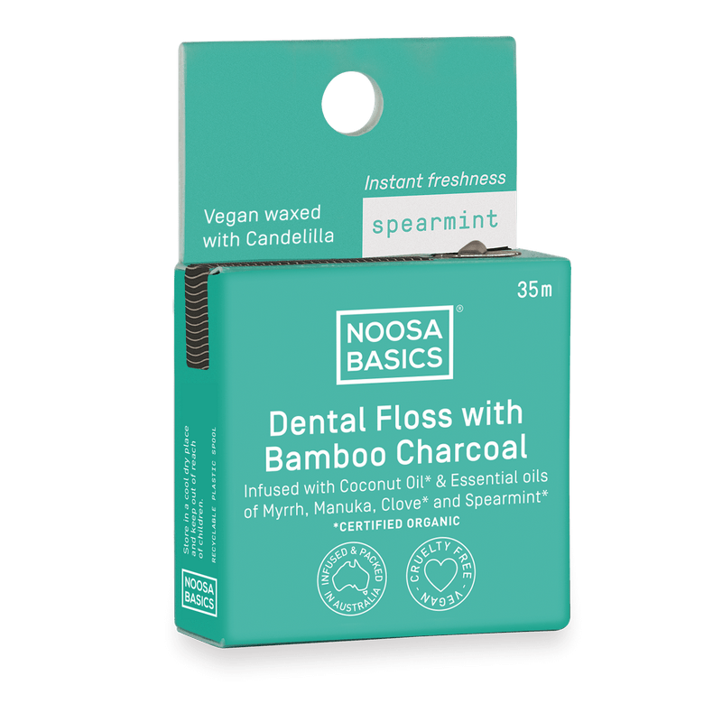 Noosa Basics Dental Floss with Bamboo Charcoal 35m - Noosa Basics - 4 - Health - ThePharmacy