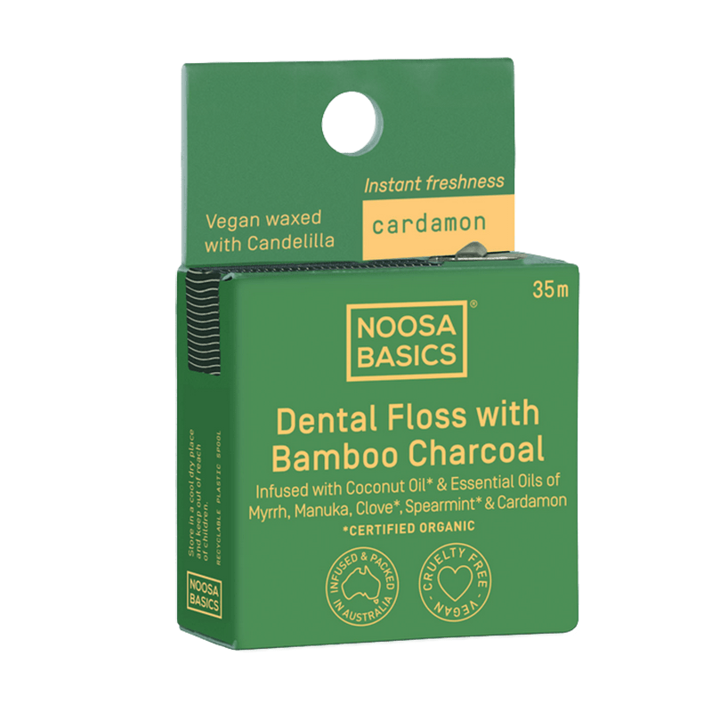 Noosa Basics Dental Floss with Bamboo Charcoal 35m - Noosa Basics - 2 - Health - ThePharmacy