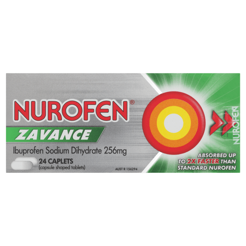 NUROFEN - Zavance Ibuprofen 256mg Caplets - 4 SIZES - Nurofen - 2 - Health - ThePharmacy