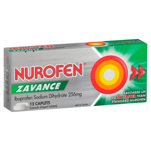 NUROFEN - Zavance Ibuprofen 256mg Caplets - 4 SIZES - Nurofen - 1 - Health - ThePharmacy