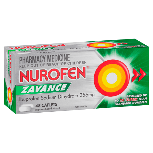 NUROFEN - Zavance Ibuprofen 256mg Caplets - 4 SIZES - Nurofen - 3 - Health - ThePharmacy