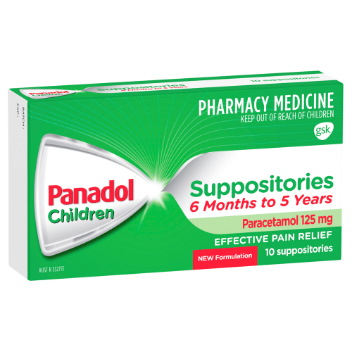 PANADOL - Children Suppositories 6 Months to 5 Years 125mg 10 Pack - Panadol - 1 - Health - ThePharmacy