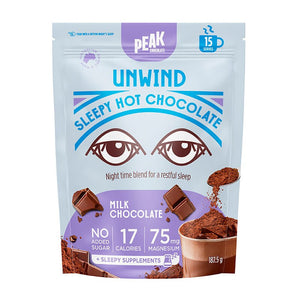 PEAK CHOCOLATE - Unwind Hot Chocolate Powder 187.5g - 2 OPTIONS
