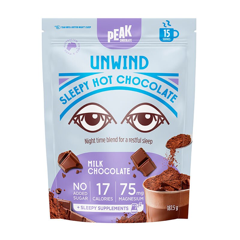 PEAK CHOCOLATE - Unwind Hot Chocolate Powder 187.5g - 2 OPTIONS - PEAK CHOCOLATE - 2 - Diet & Fitness - ThePharmacy