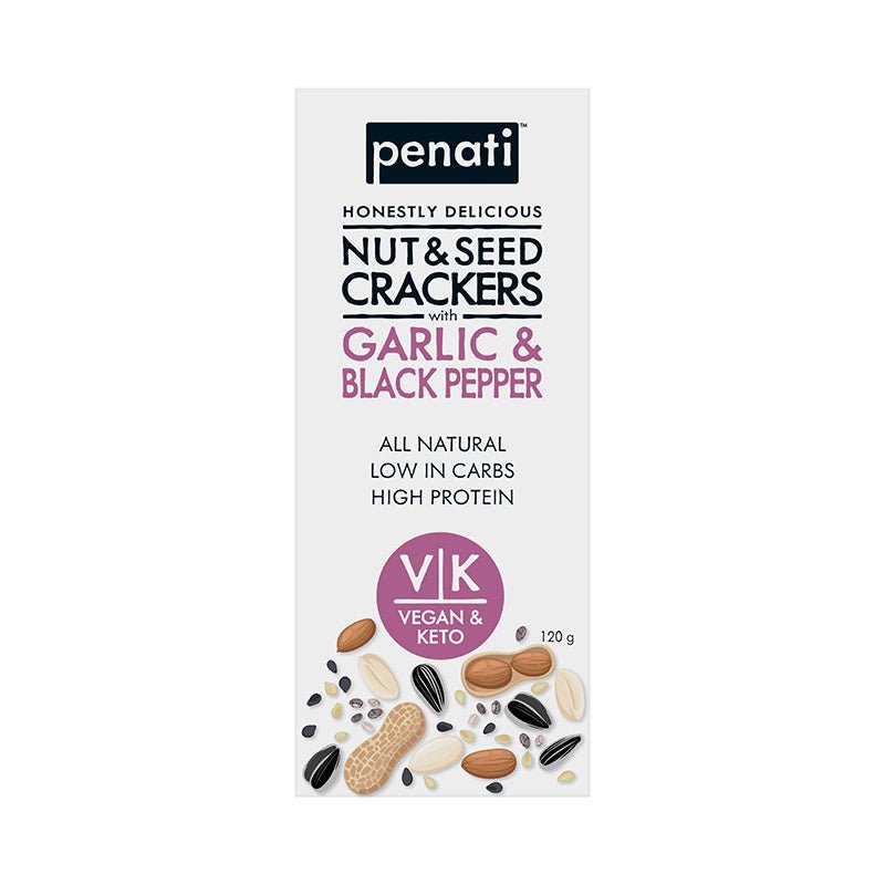 PENATI - Keto Nut & Seed Crackers 120g - 3 OPTIONS - PENATI - 3 - Diet & Fitness - ThePharmacy