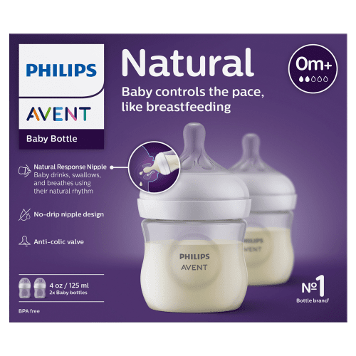 PHILIPS AVENT - Natural Response Baby Bottle 125ml - 2 OPTIONS - Philips Avent - 2 - Baby & Kids - ThePharmacy