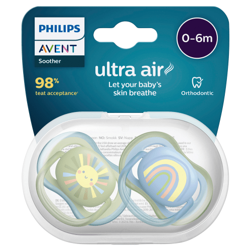 PHILIPS AVENT - Ultra Air Mixed Soother 0 - 6 Months | 2 Pack - 2 OPTIONS - Philips Avent - 2 - Baby & Kids - ThePharmacy