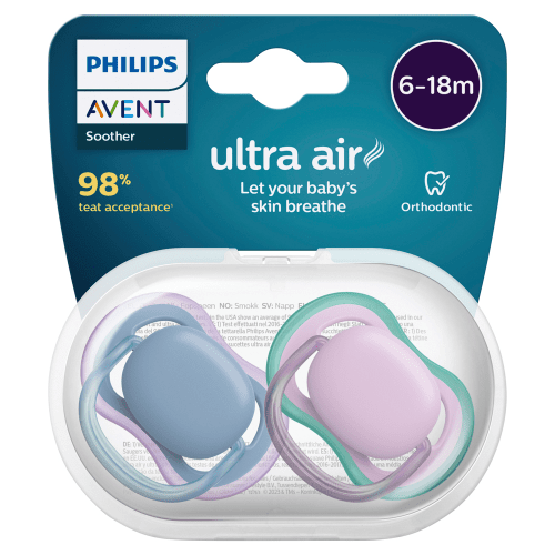 PHILIPS AVENT - Ultra Air Mixed Soothers 6 - 18 Months | 2 Pack - 2 OPTIONS - Philips Avent - 4 - Baby & Kids - ThePharmacy