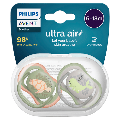 PHILIPS AVENT - Ultra Air Mixed Soothers 6 - 18 Months | 2 Pack - 2 OPTIONS - Philips Avent - 3 - Baby & Kids - ThePharmacy