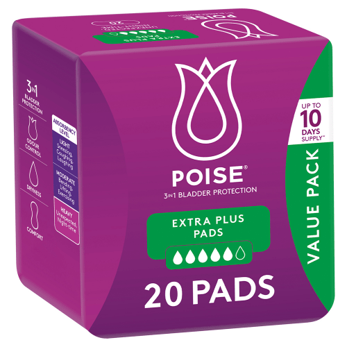 POISE - Extra Plus Pads - 60 Pack (20 Pack x3) - POISE - 2 - Health - ThePharmacy
