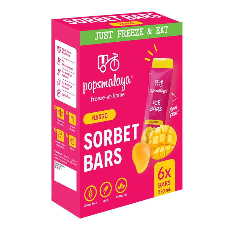 POPS MALAYA - Freeze - at - Home Sorbet Bars 270ml (6x45ml) - 8 OPTIONS - POPS MALAYA - 3 - Diet & Fitness - ThePharmacy