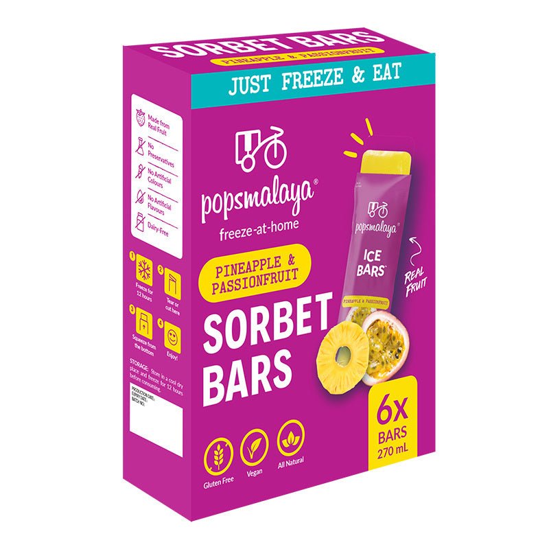 POPS MALAYA - Freeze - at - Home Sorbet Bars 270ml (6x45ml) - 8 OPTIONS - POPS MALAYA - 4 - Diet & Fitness - ThePharmacy