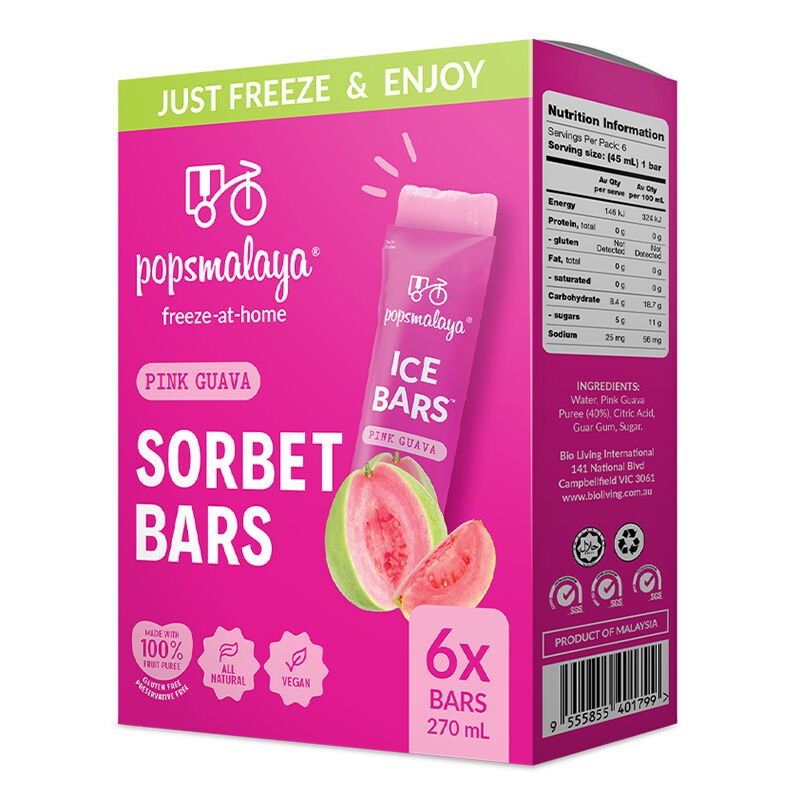 POPS MALAYA - Freeze - at - Home Sorbet Bars 270ml (6x45ml) - 8 OPTIONS - POPS MALAYA - 7 - Diet & Fitness - ThePharmacy
