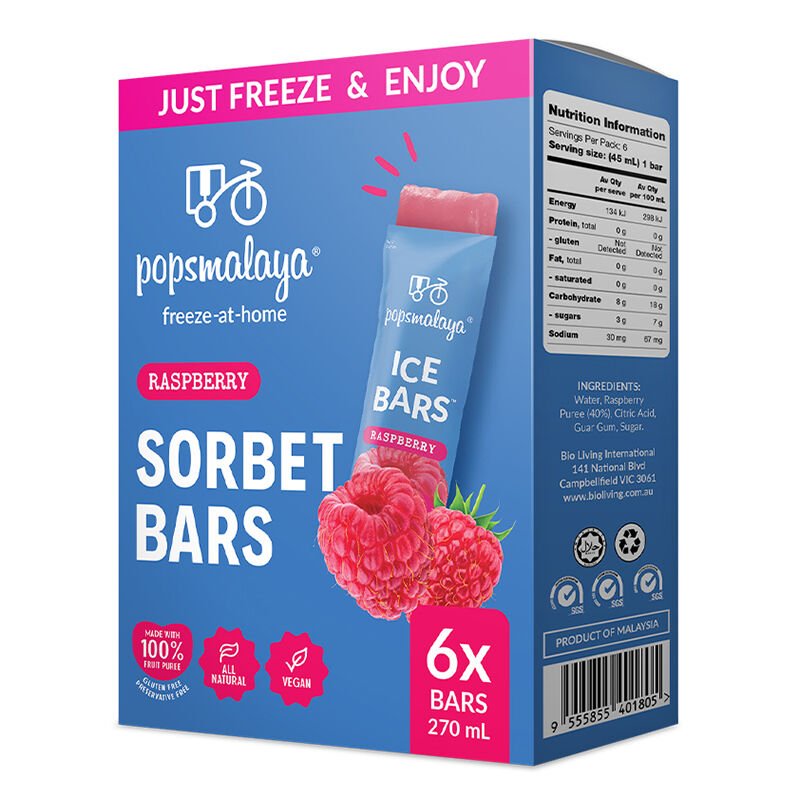 POPS MALAYA - Freeze - at - Home Sorbet Bars 270ml (6x45ml) - 8 OPTIONS - POPS MALAYA - 8 - Diet & Fitness - ThePharmacy