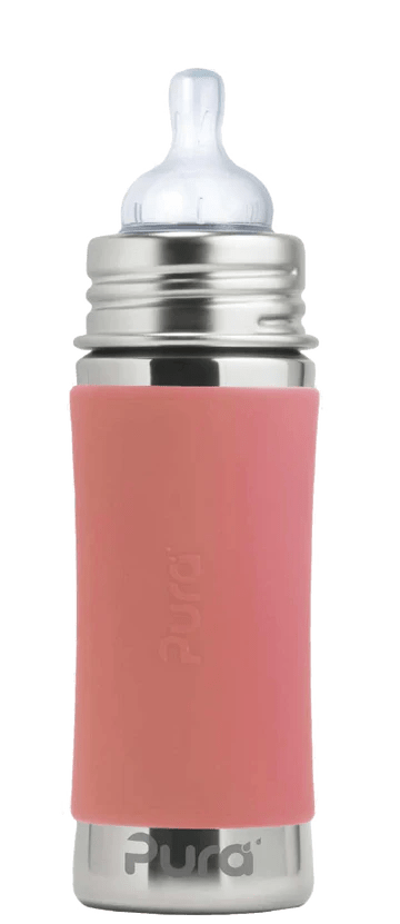 PURA KIKI - 325mL Infant Bottle - Stainless Steel with Sleeve - 3 COLOURS - Pura - 2 - Baby & Kids - ThePharmacy