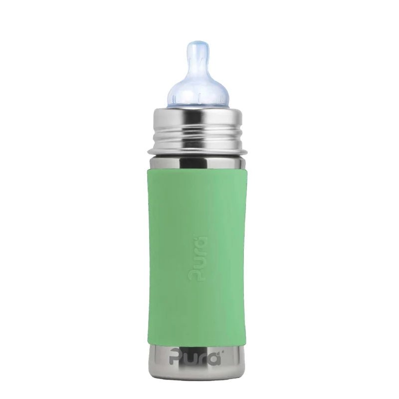 PURA KIKI - 325mL Infant Bottle - Stainless Steel with Sleeve - Pura - 7 - Baby & Kids - ThePharmacy