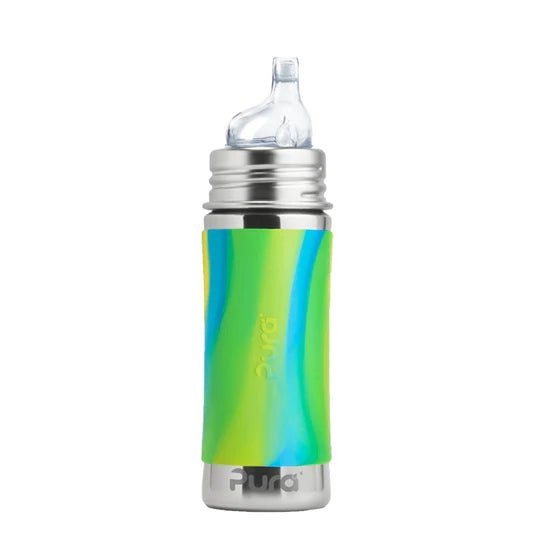 PURA KIKI - 325mL Sippy Bottle - Stainless Steel with Sleeve - 6 COLOURS - Pura - 10 - Baby & Kids - ThePharmacy