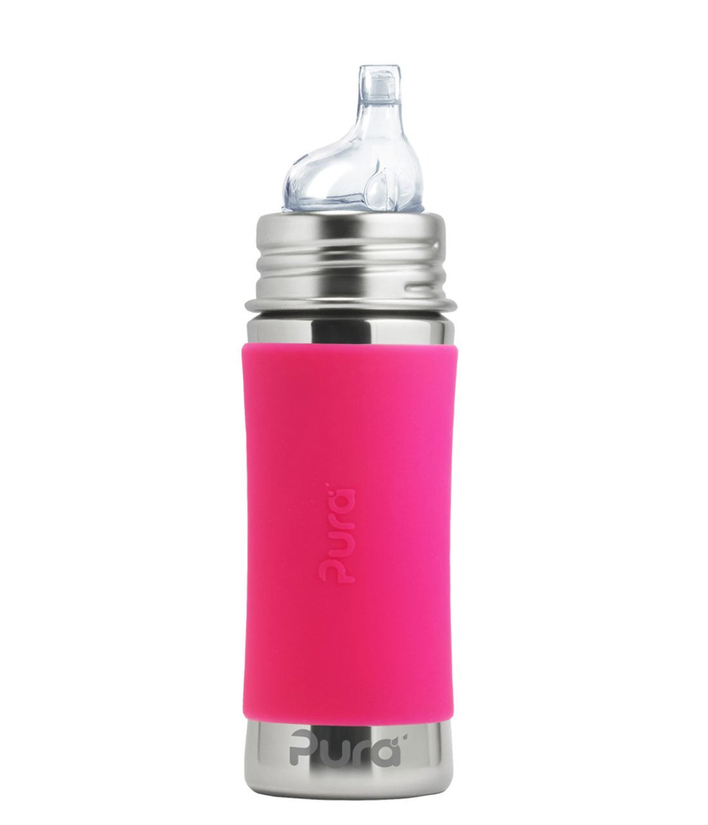 PURA KIKI - 325mL Sippy Bottle - Stainless Steel with Sleeve - 6 COLOURS - Pura - 6 - Baby & Kids - ThePharmacy