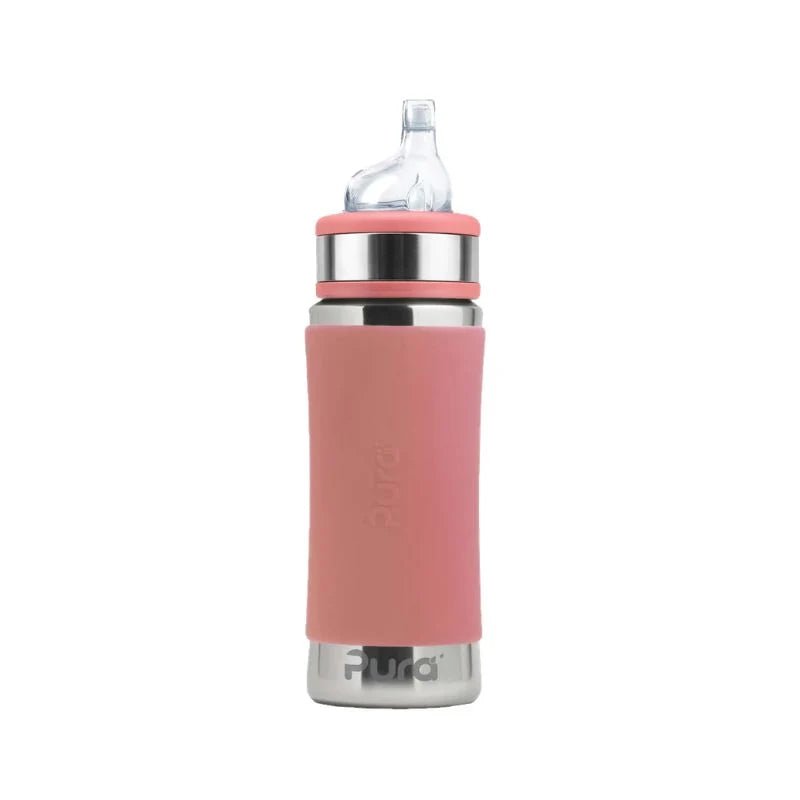 PURA KIKI - 325mL Sippy Bottle - Stainless Steel with Sleeve - Pura - 12 - Baby & Kids - ThePharmacy