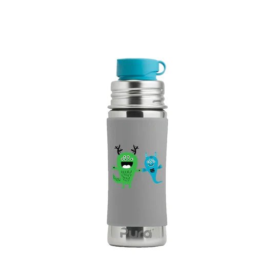 PURA KIKI - 325mL Sport Mini - Stainless Steel with Sleeve - 2 COLOURS - Pura - 1 - Baby & Kids - ThePharmacy