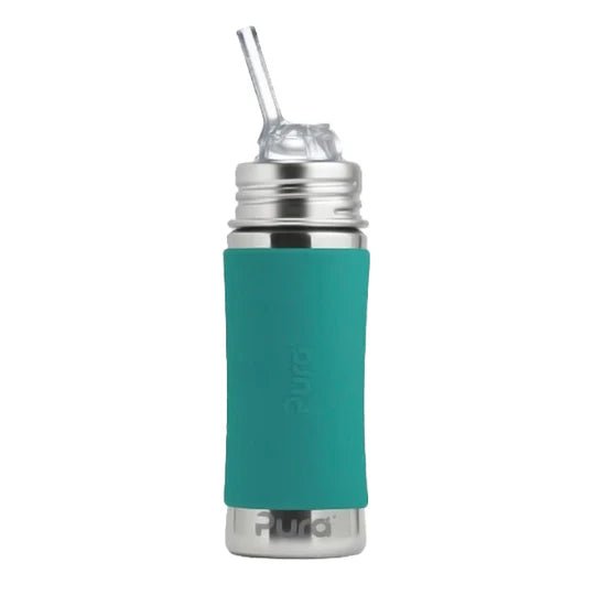 PURA KIKI - 325mL Straw Bottle - Stainless Steel with Sleeve - 7 COLOURS - Pura - 9 - Baby & Kids - ThePharmacy