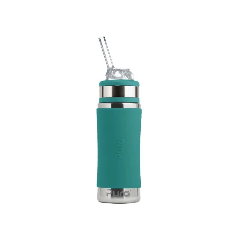 PURA KIKI - 325mL Straw Bottle - Stainless Steel with Sleeve - Pura - 9 - Baby & Kids - ThePharmacy
