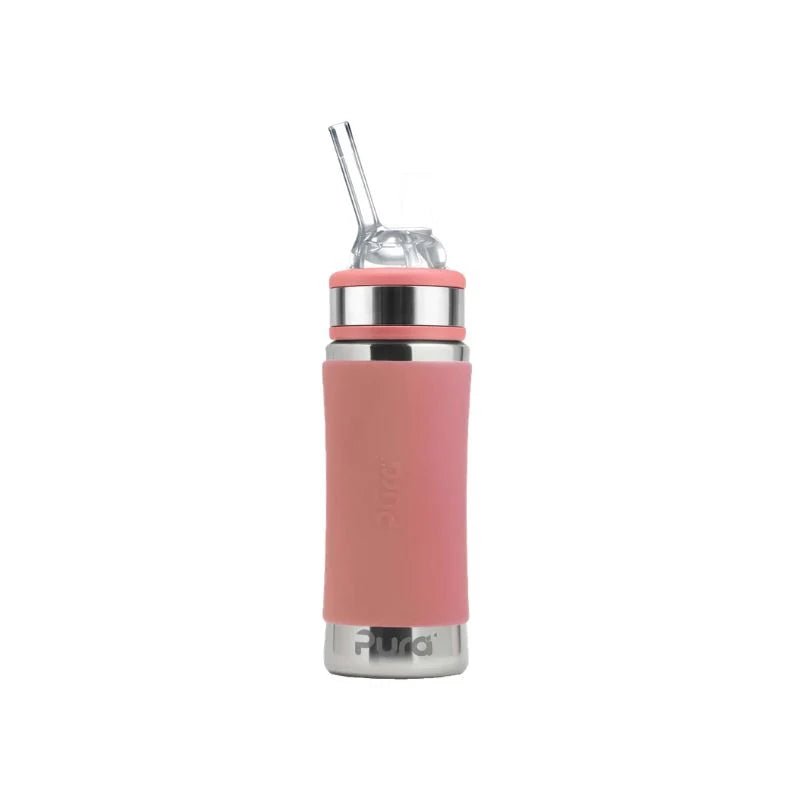 PURA KIKI - 325mL Straw Bottle - Stainless Steel with Sleeve - Pura - 8 - Baby & Kids - ThePharmacy