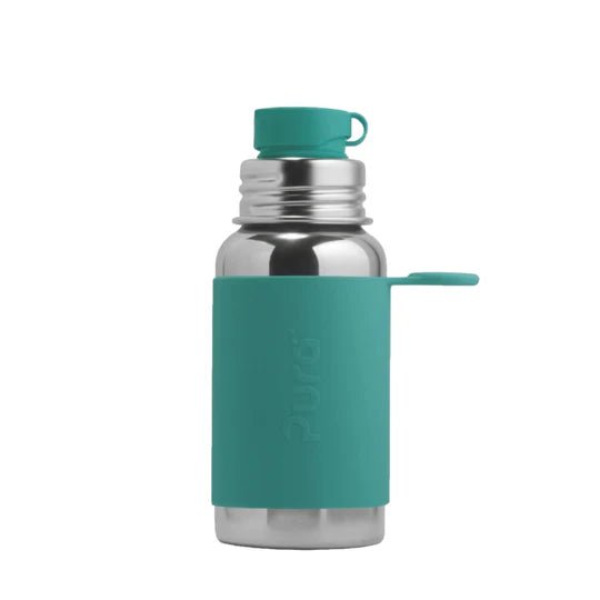 PURA KIKI - 550mL Big Mouth Sport Bottle - Stainless Steel with Sleeve - 2 COLOURS - Pura - 2 - Baby & Kids - ThePharmacy