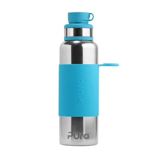 PURA KIKI - 850mL Big Mouth Sport Bottle - Stainless Steel with Sleeve - Pura - 1 - Baby & Kids - ThePharmacy