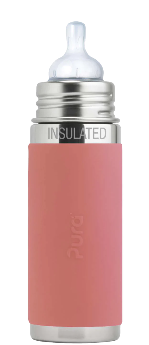 PURA KIKI - Insulated 260mL Infant Bottle - Stainless Steel with Sleeve - 3 COLOURS - Pura - 2 - Baby & Kids - ThePharmacy